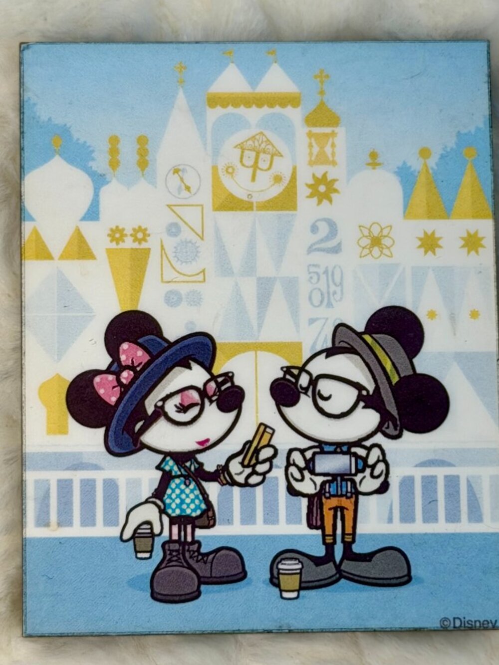 Wonderground Magnet- Disney Small World Selfies by artist Jerrod Maruyama